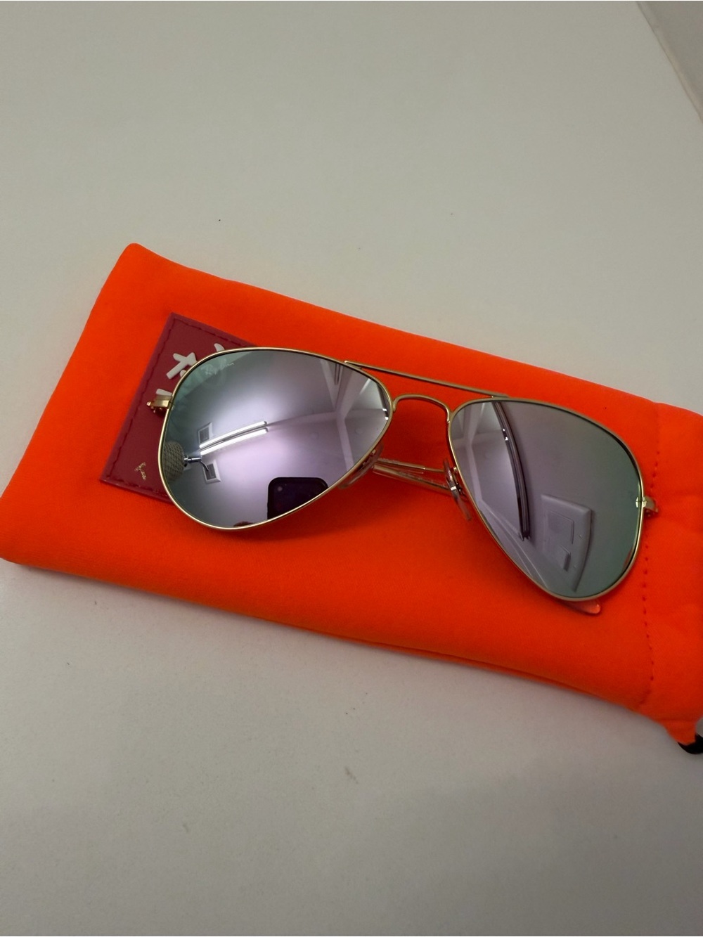 Ray-Ban Junior Kids Aviator Sunglasses – Gold Mirrored Lenses